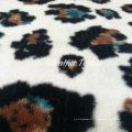 Flower Printed Fake Fur Rabbit Faux Fur Polyester Fabric